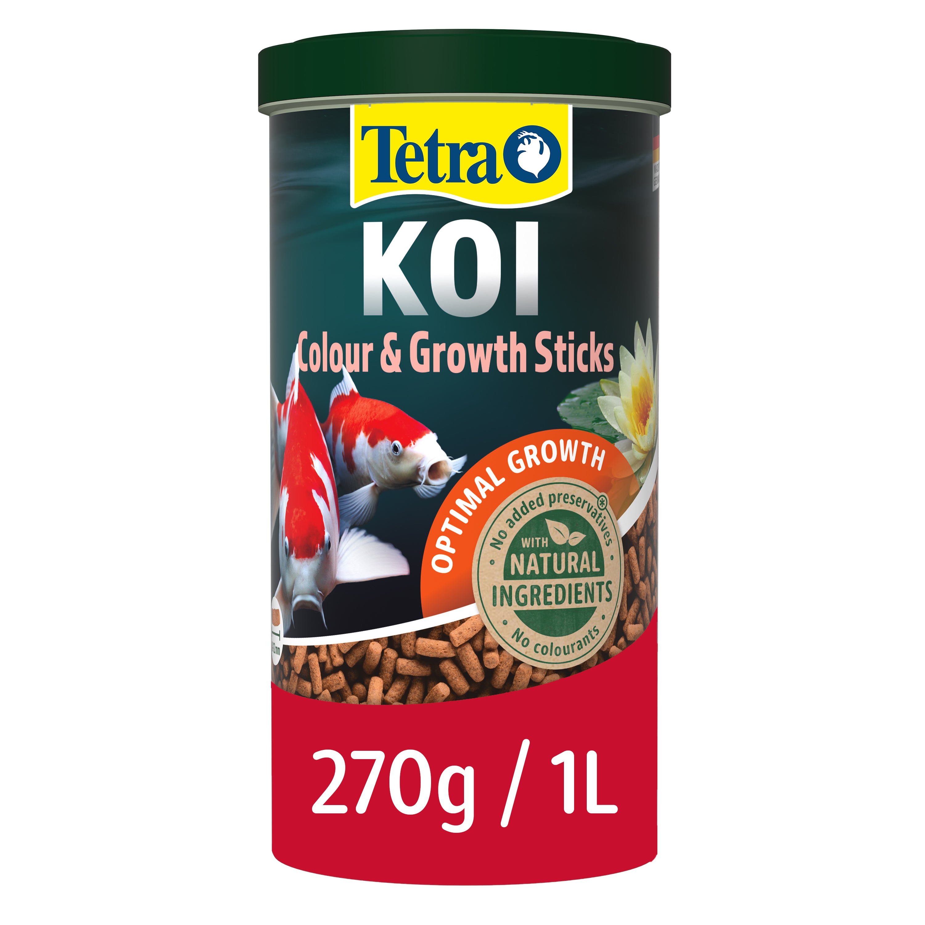 Tetra Pond Koi Colour&Growth Sticks - Fish Food For Pond Fish (1L, 4L, 7L)