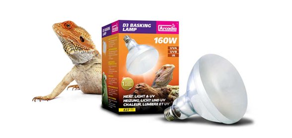 Arcadia D3 UV Basking Lamp 160W For Reptile Development
