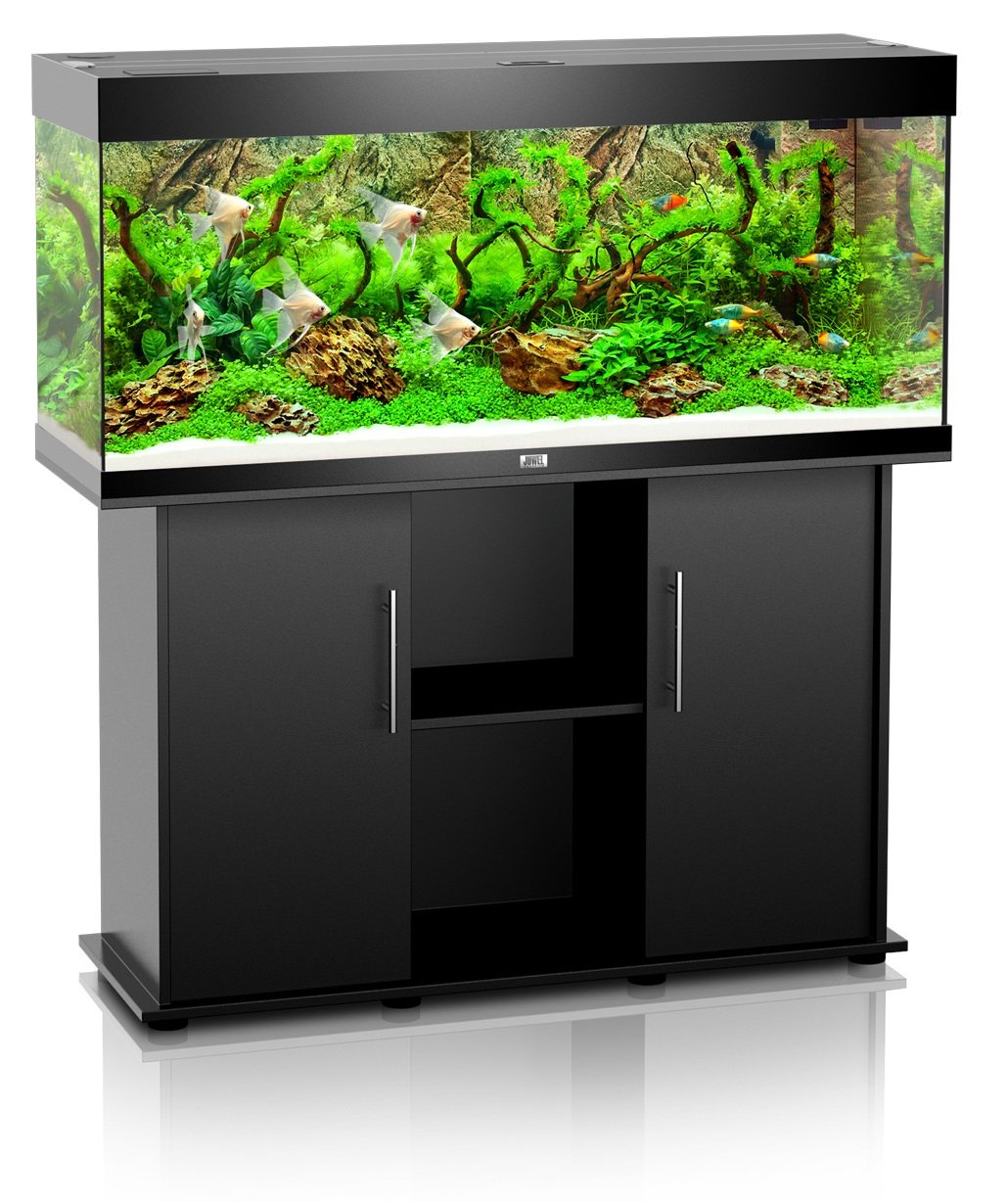 Juwel Rio 240 Aquarium & Cabinet (LED lighting) - Light Wood, Dark Wood, Black, White or Grey