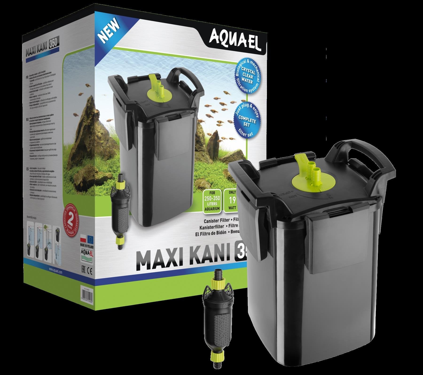 AquaEl Maxi Kani 350 External Aquarium Filter