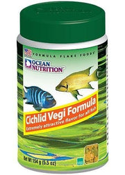 Ocean Nutrition.Cichlid Vegi Flake Freshwater Fish 156g (1025640)