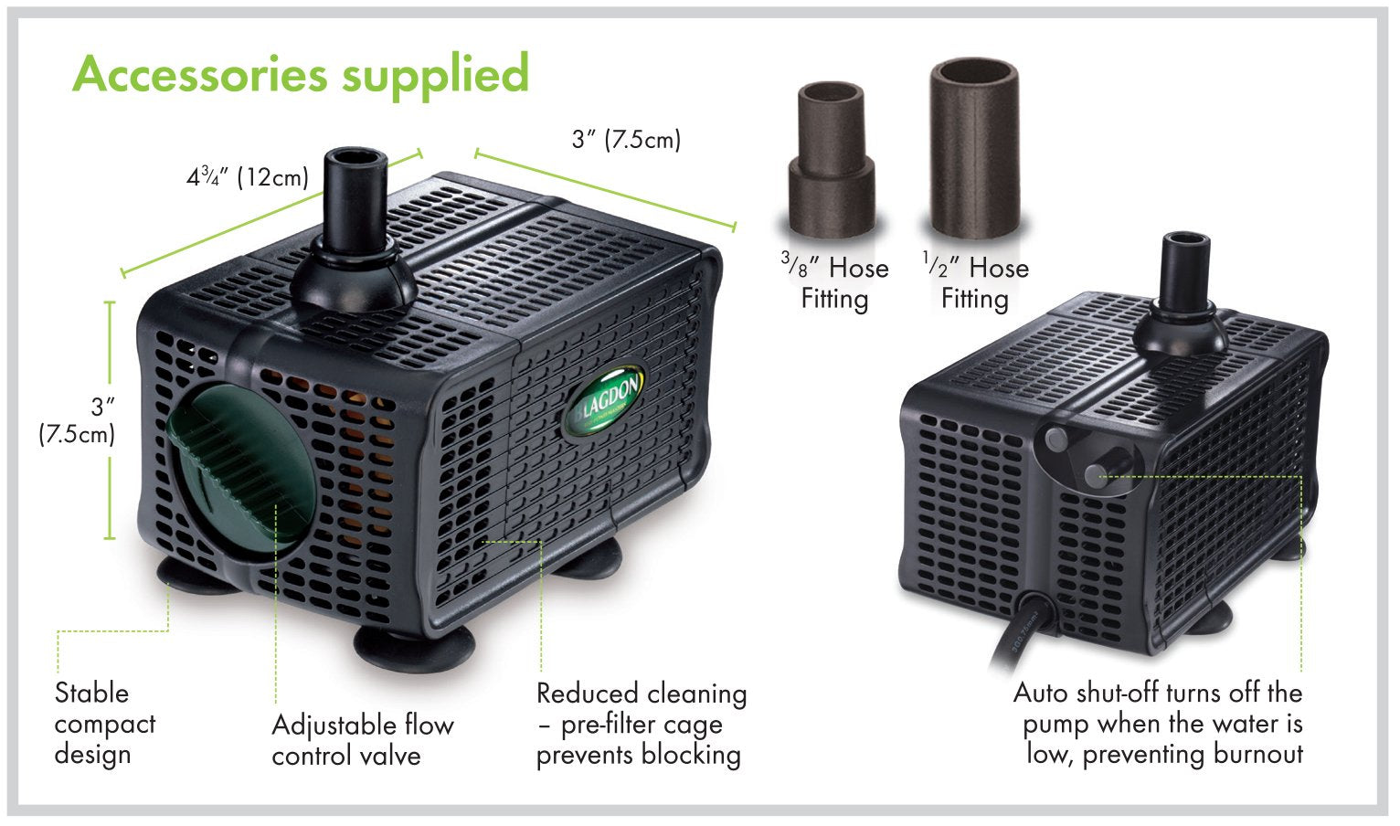 Blagdon Auto Shut-off Feature Pumps