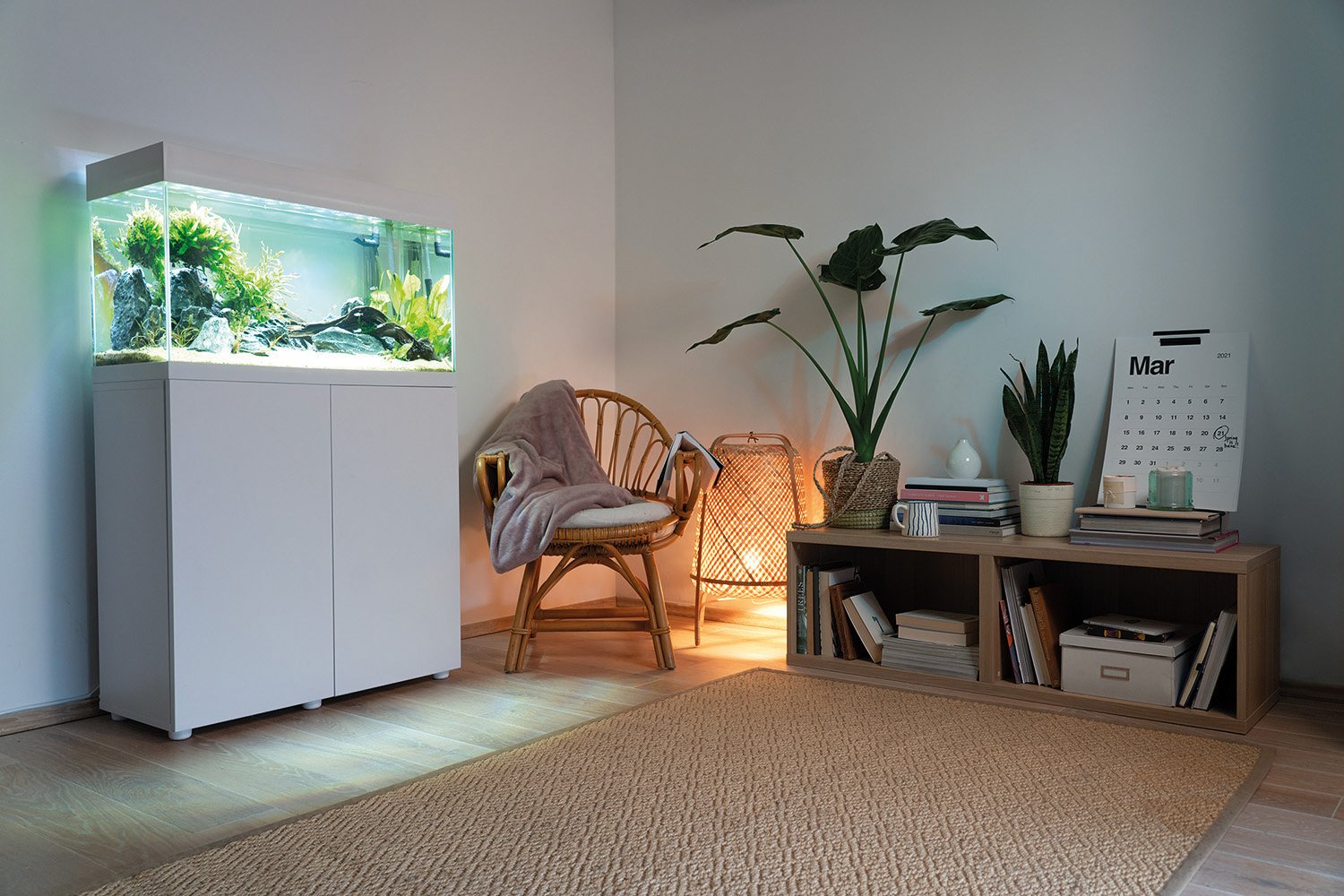 AquaEl OPTISET Aquariums & Cabinets (Black and White Options)