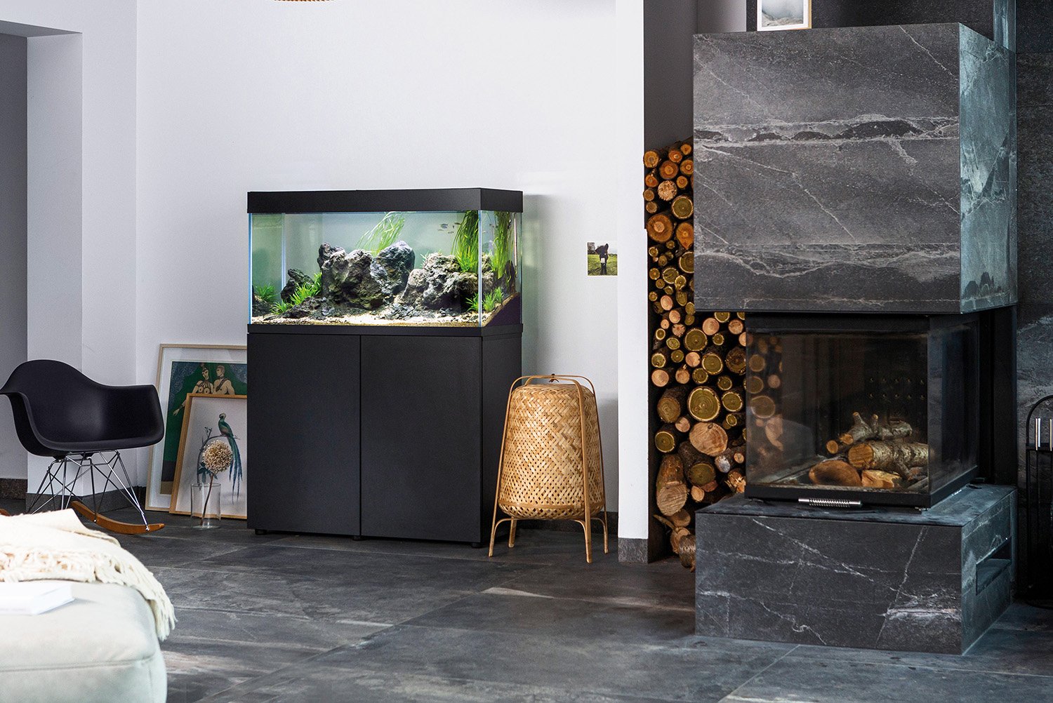 AquaEl OPTISET Aquariums & Cabinets (Black and White Options)