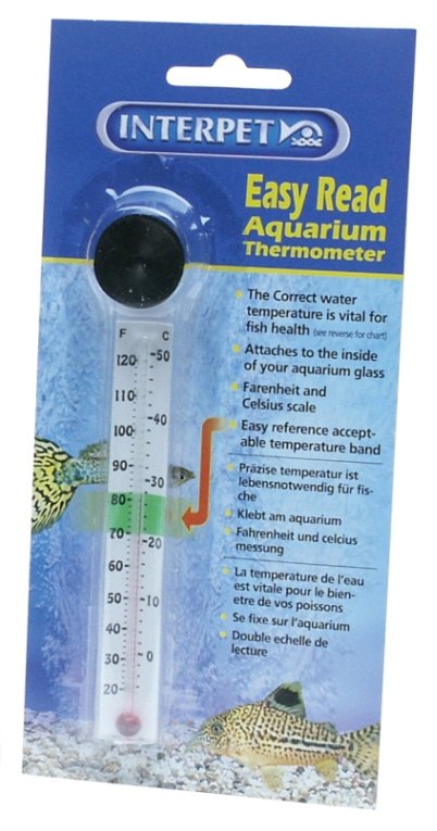 Interpet Easy Read Aquarium Thermometer with Sucker