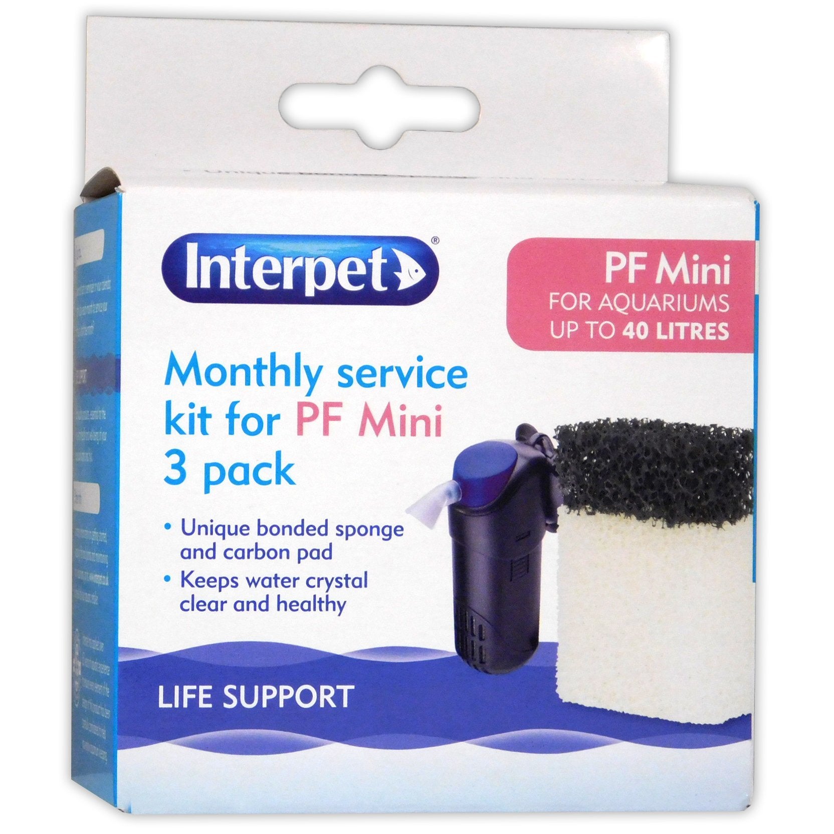 Interpet PF mini monthly service kit (3 pack)