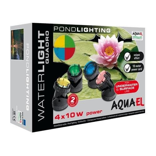 AquaEl Pond & Garden Lights Waterlight Quadro 4 x 10W (100497)