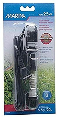 Marina Submersible Heater for Aquarium, Mini, 25-watt