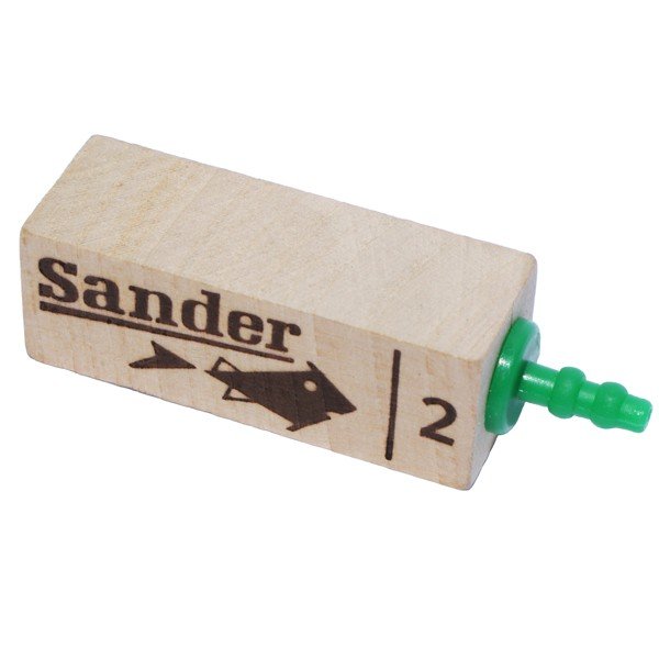 Sander Wooden Airstone Diffuser Size 2" Marine Aquarium