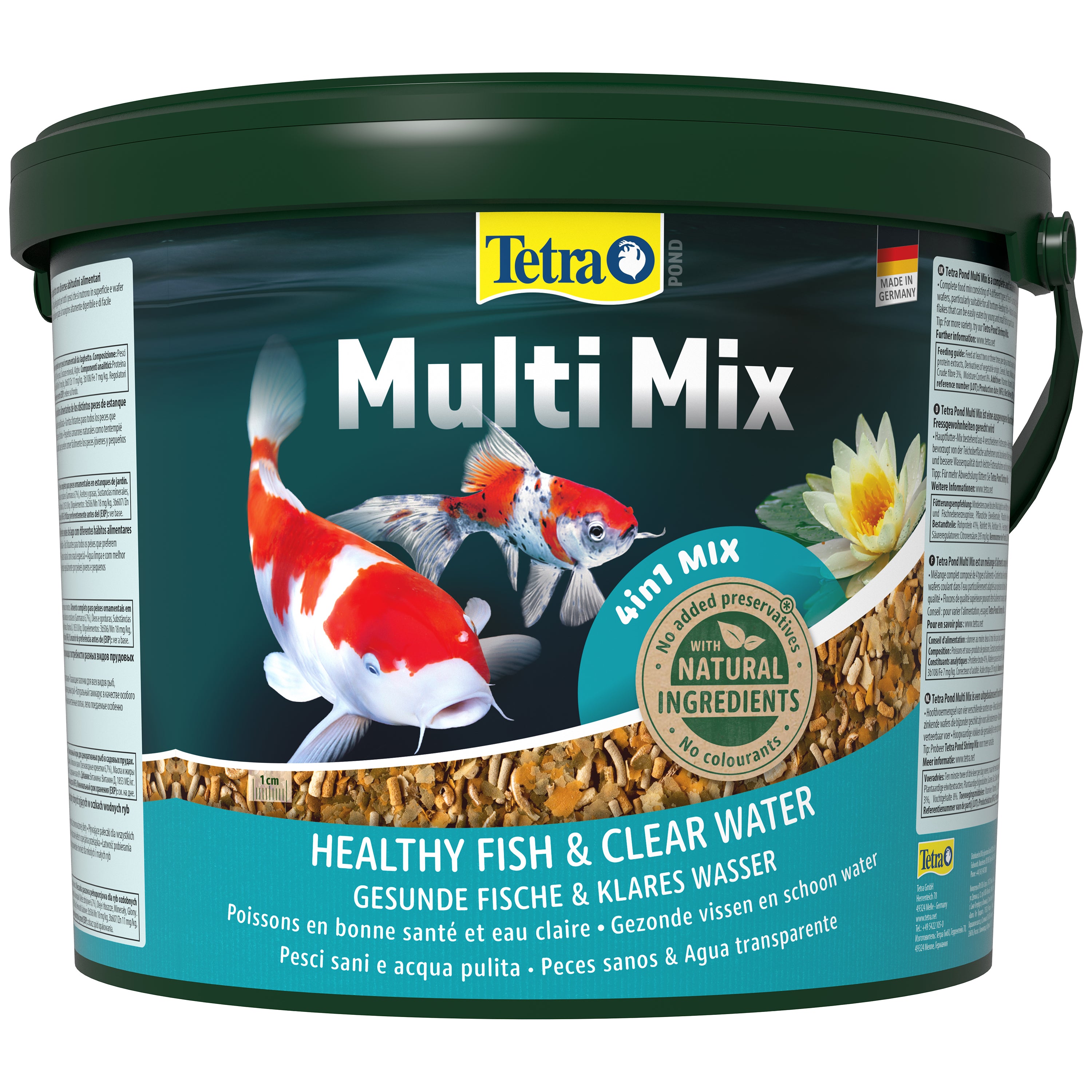 Tetra Pond Multi Mix - Mix Fish Food All Pond Fish 10L / 1900g (136229)