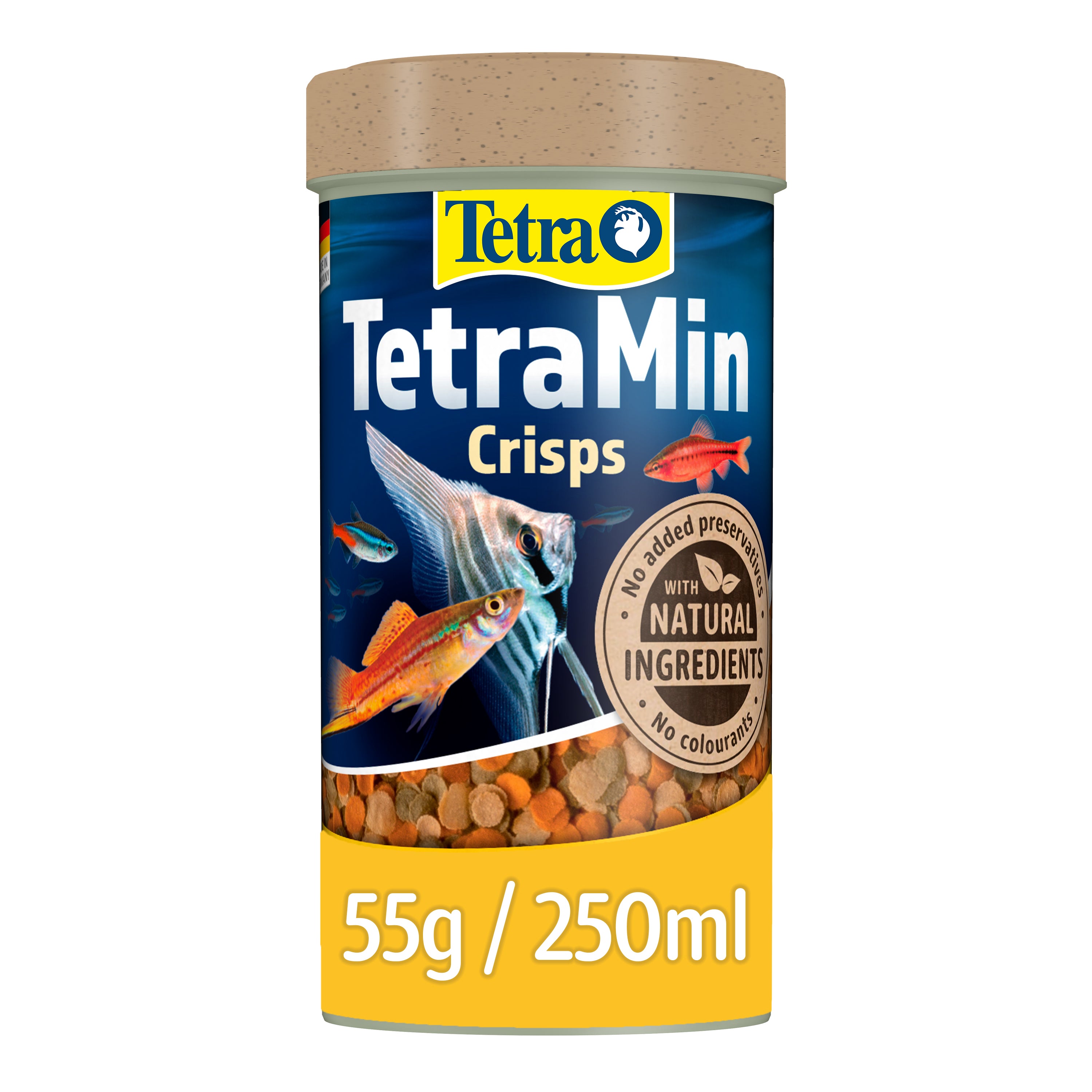 TetraMin Crisps - Fish Food For Tropical Herbivore Fish 250ml / 55g (275041)