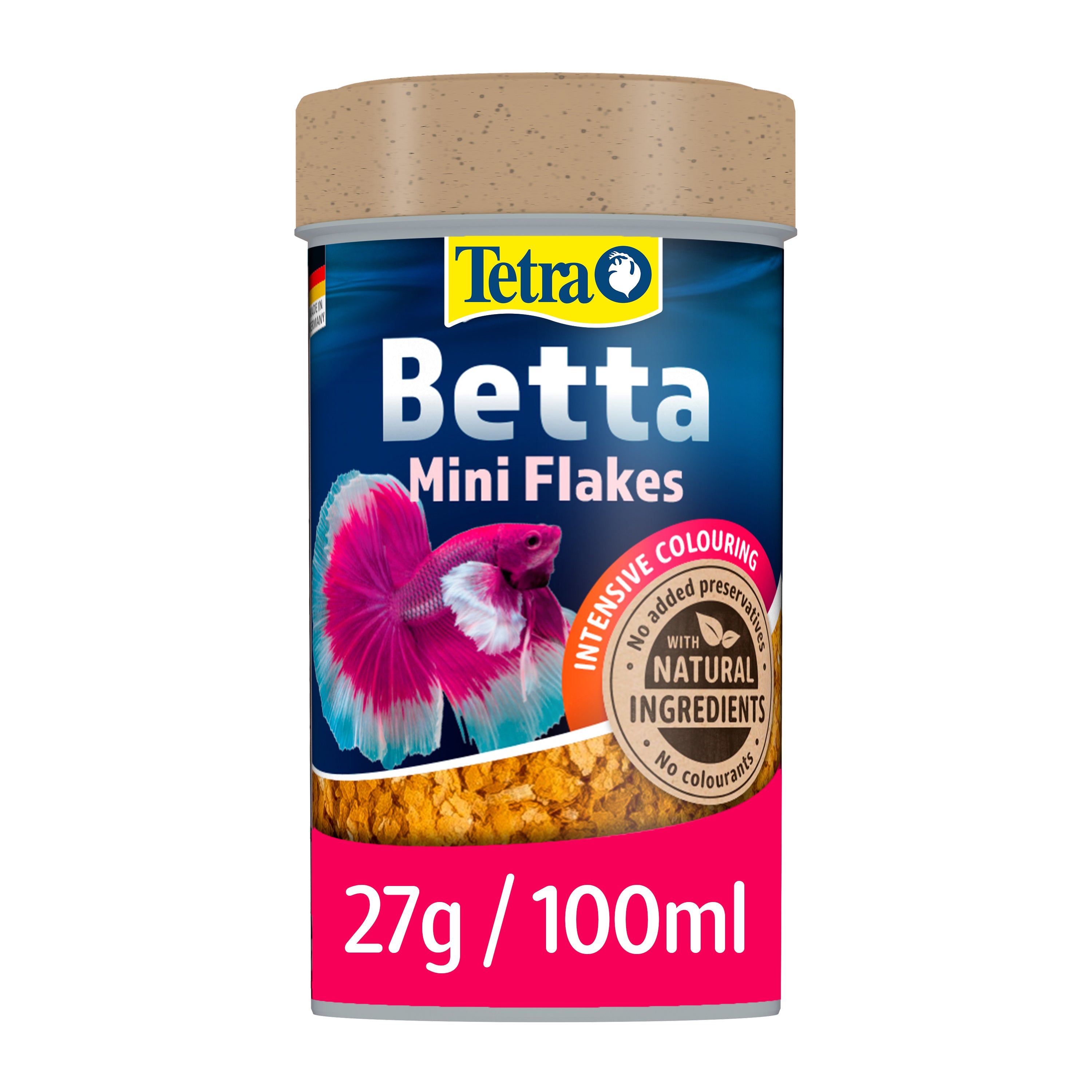 Tetra Betta Fish Food Flakes for Siamese Fighting Fish 27g