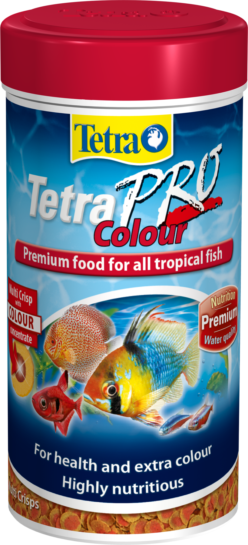 TetraPro Colour - Multi-Crisps Fish Food For Tropical Fish 500ml / 110g (178366)