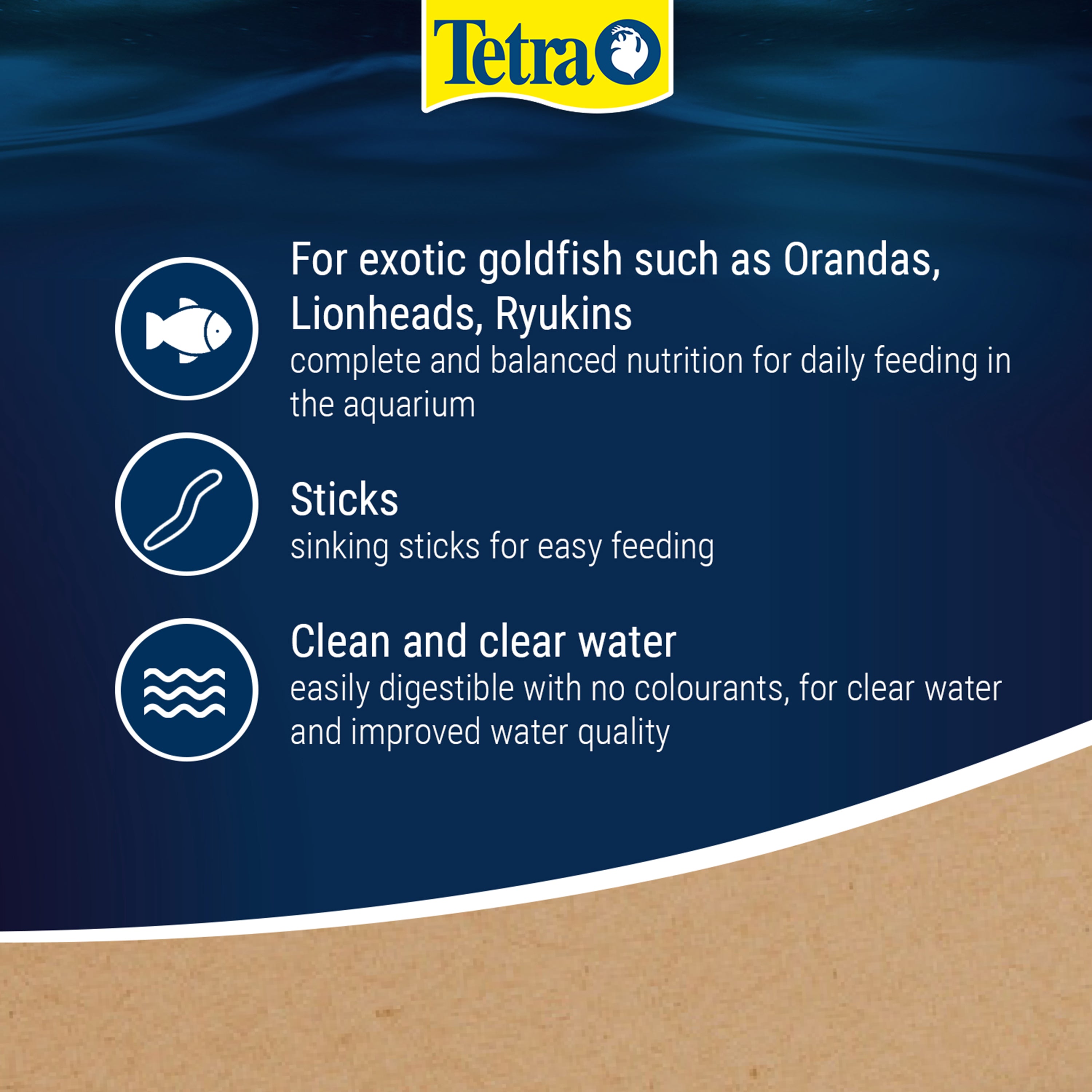 Tetrafin Gold Japan 55g Mini Sticks - Medium