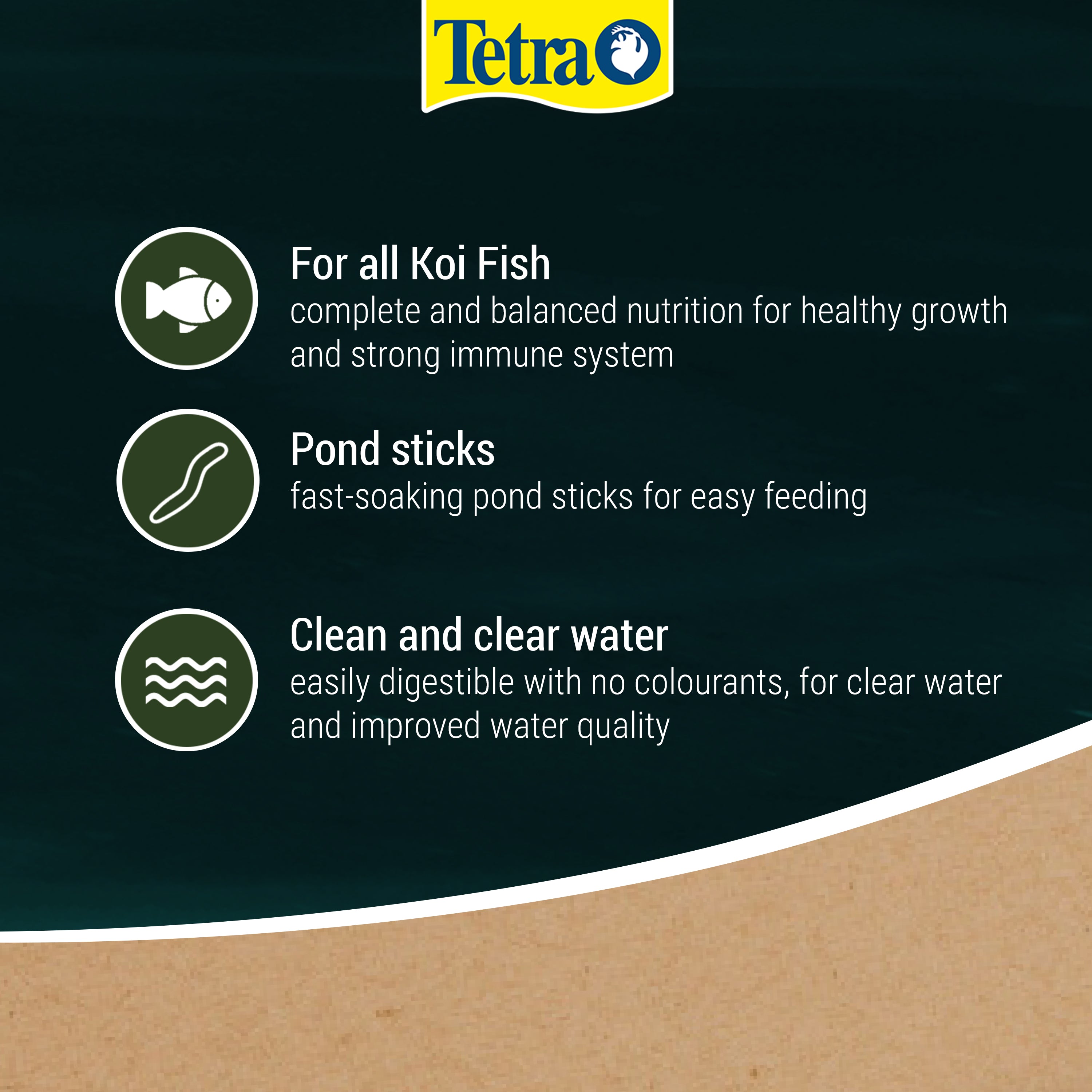 Tetra Pond Koi Sticks - Fish Food For Pond Fish (1L, 4L, 7L, 10L, 15L, 50L)