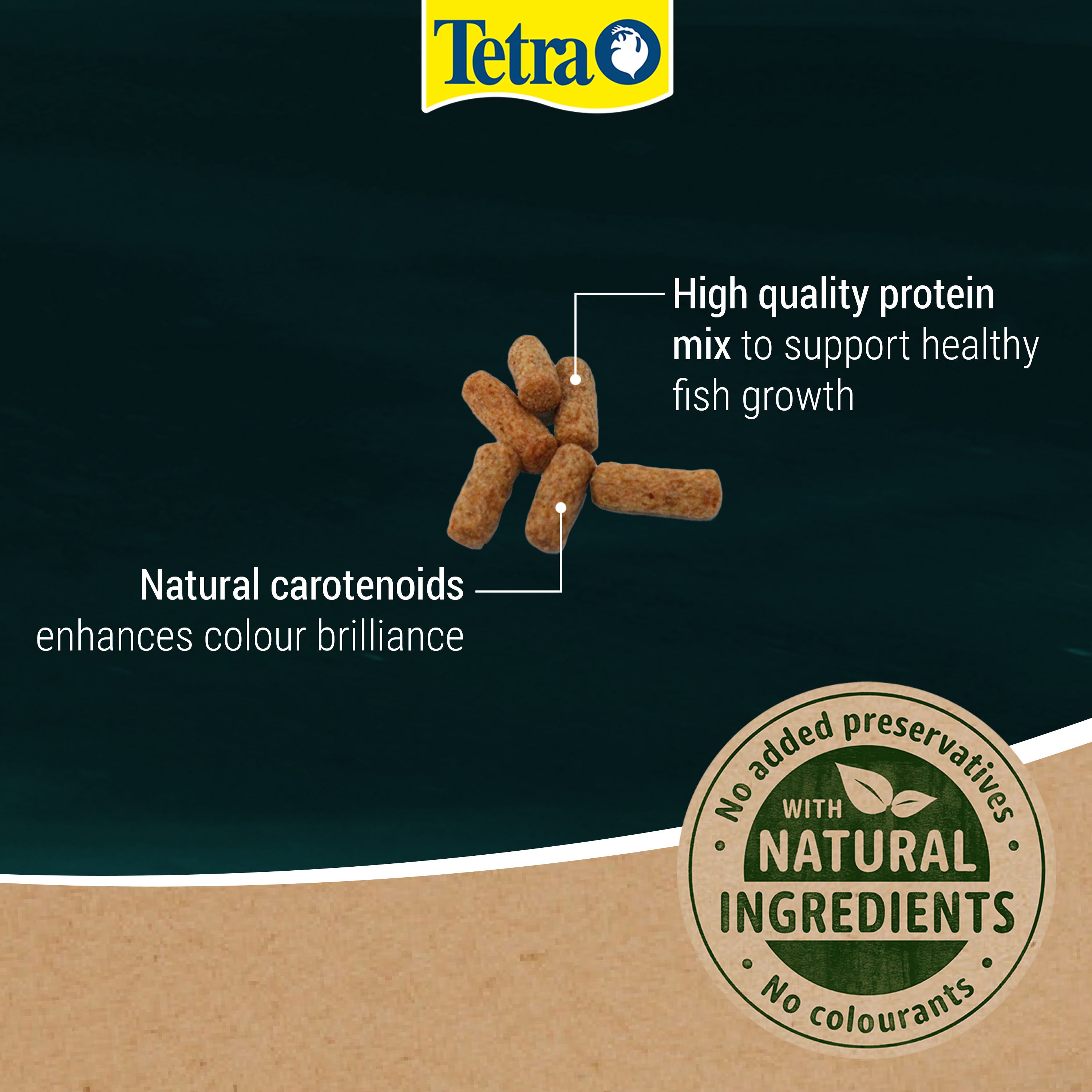 Tetra Pond Koi Colour&Growth Sticks - Fish Food For Pond Fish (1L, 4L, 7L)