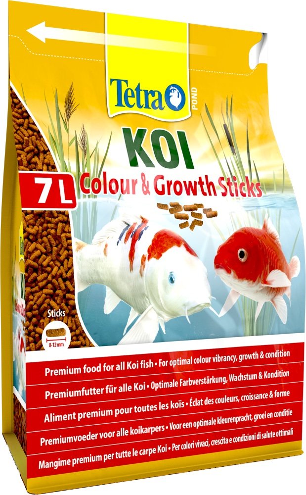 Tetra Pond Koi Colour&Growth Sticks - Fish Food For Pond Fish (1L, 4L, 7L)