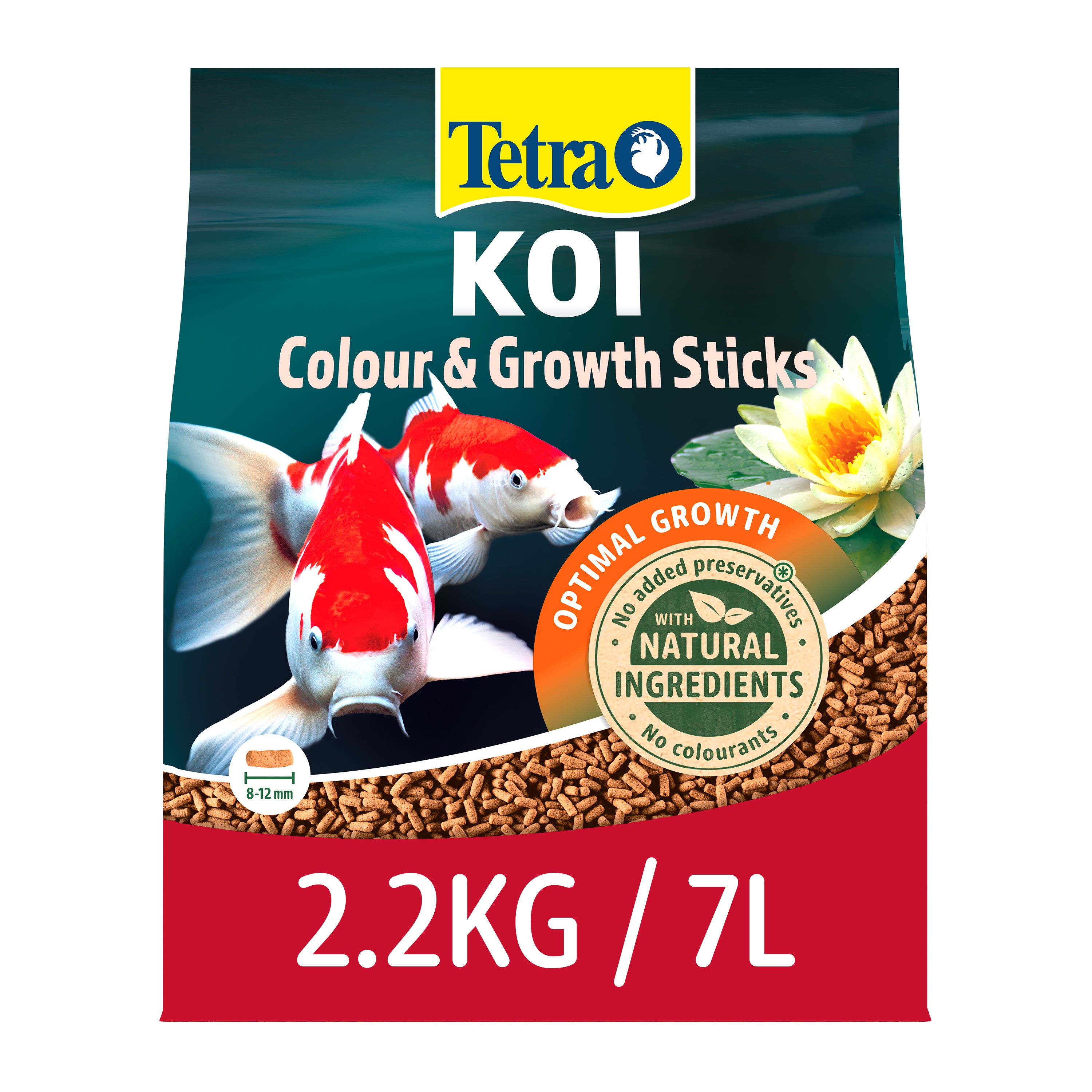 Tetra Pond Koi Colour&Growth Sticks - Fish Food For Pond Fish (1L, 4L, 7L)
