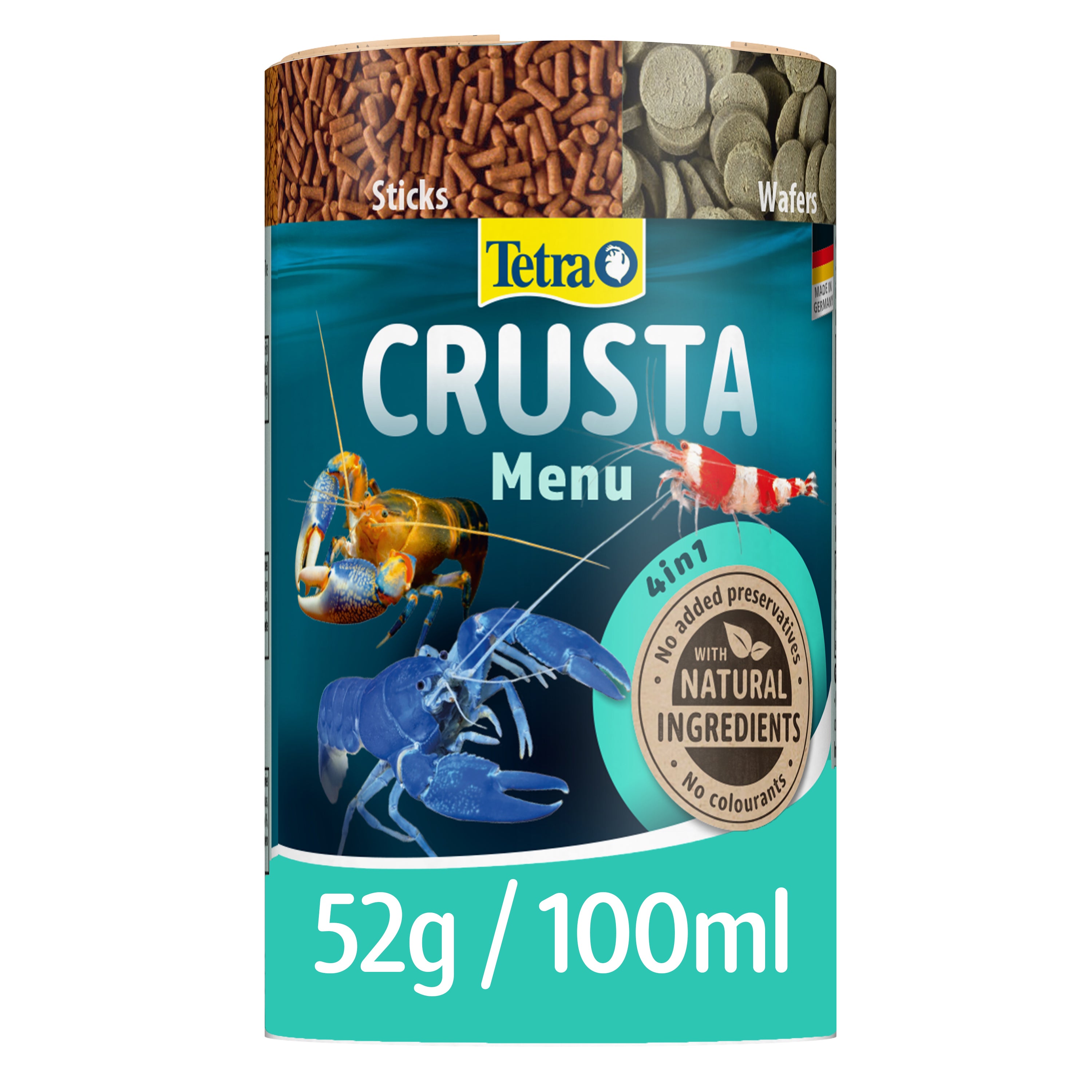 Tetra Crusta Menu Tropical Herbivore Fish Flakes 52g
