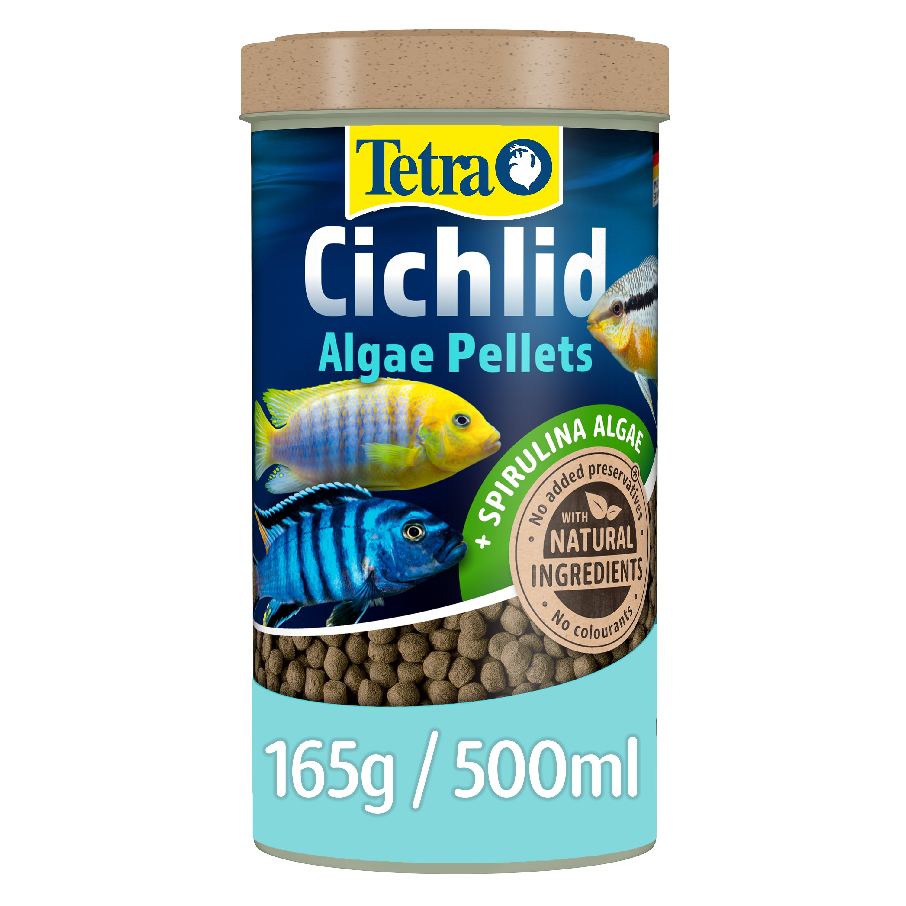 Tetra Cichlid Algae Tropical Fish Pellets 165g