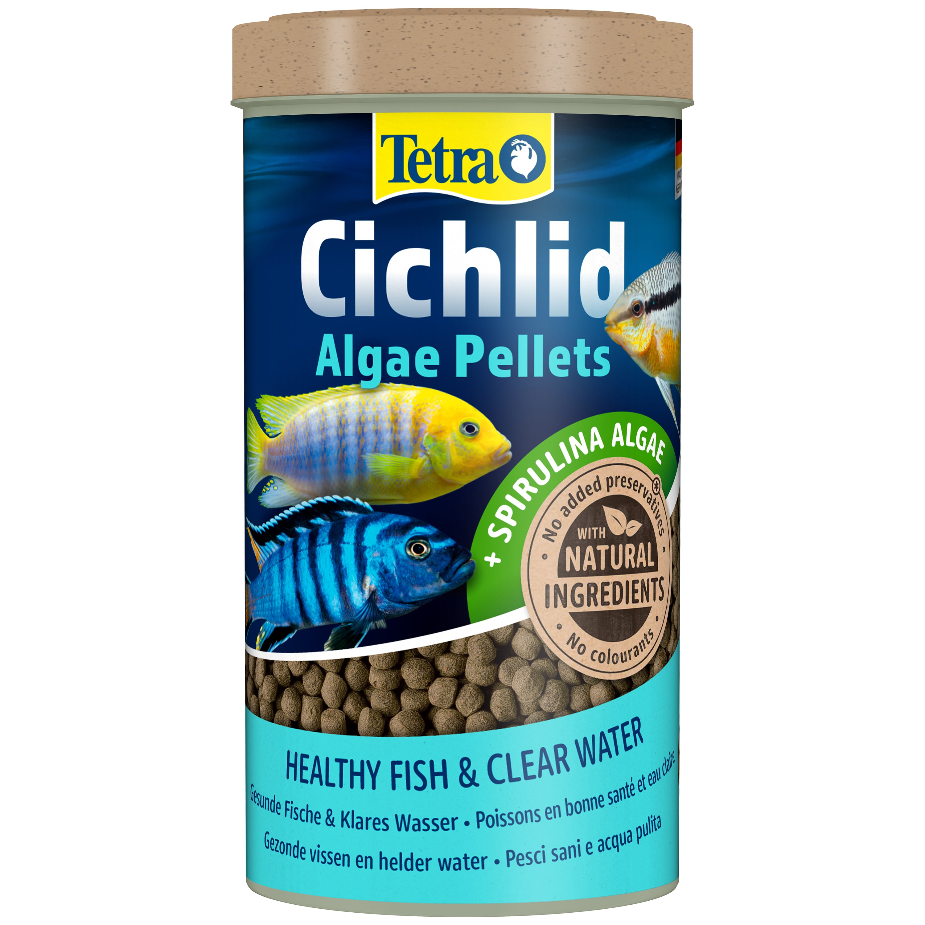 Tetra Cichlid Algae Tropical Fish Pellets 165g