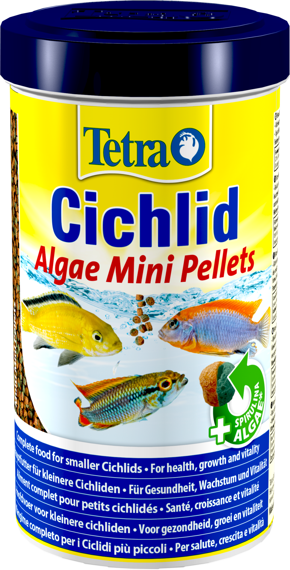 Tetra Cichlid Algae Tropical Fish Food - Mini Pellets 170g