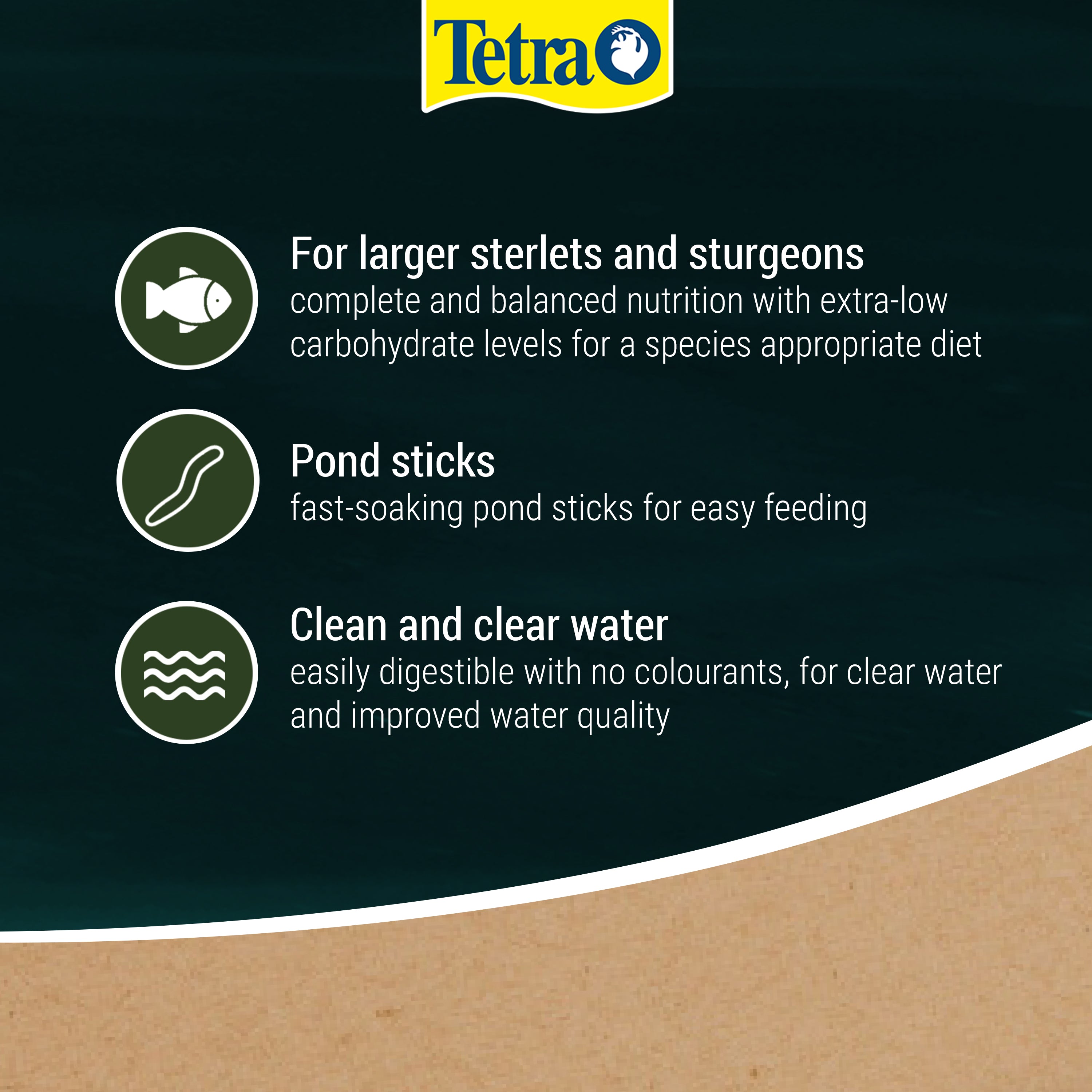 Tetra Pond Sterlet Sticks XL - Stick Fish Food For Sturgeons 5L / 2400g (250260)