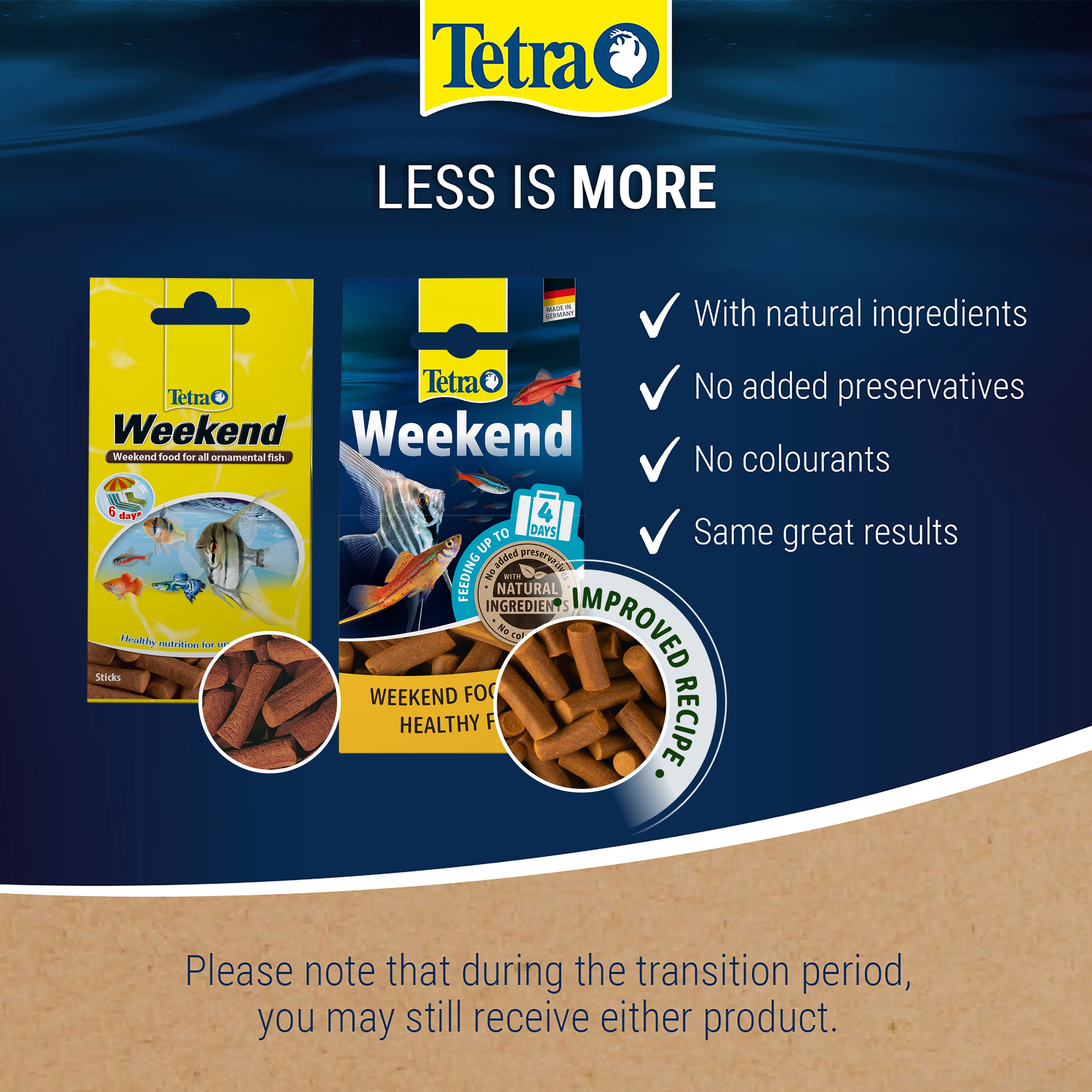 Tetramin Weekend 10 Sticks For All Tropical Aquarium Fish