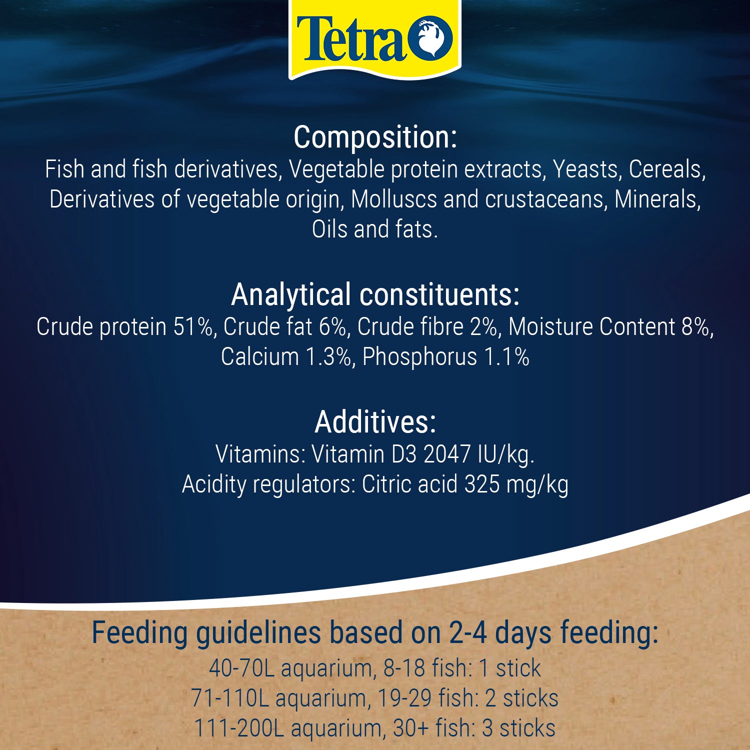 Tetramin Weekend 10 Sticks For All Tropical Aquarium Fish