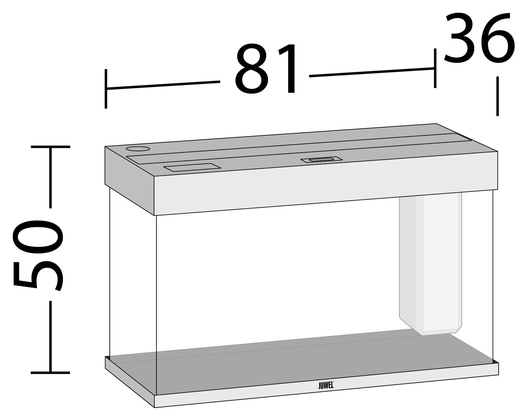 Juwel Aquariums Rio 125 Litre LED black (01352)