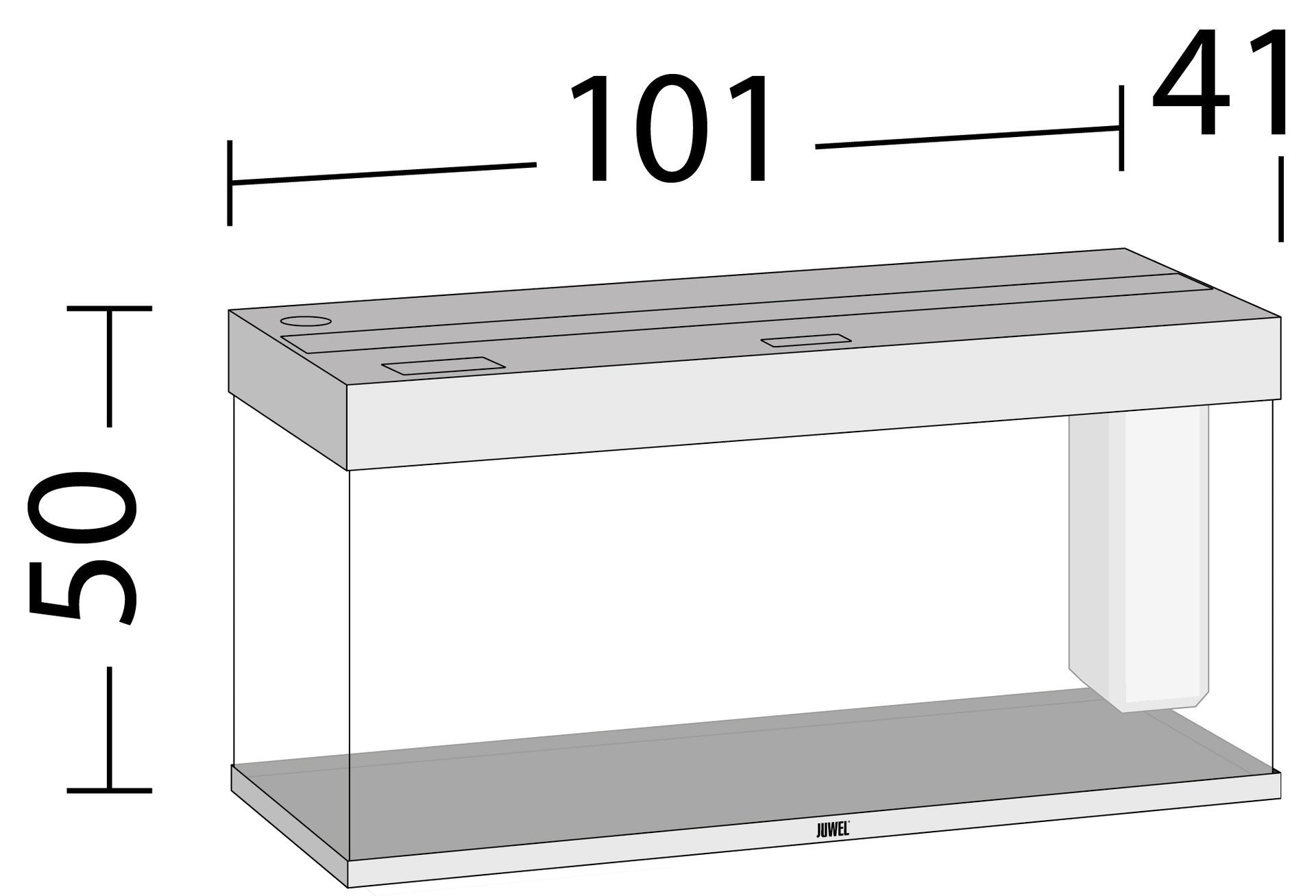 Juwel Aquariums Rio 180 Litre LED black (04352)