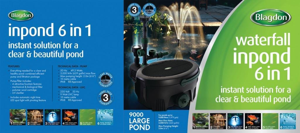 Blagdon Inpond 5 in 1 (Pump, Filters, UV, LED, Fountain)