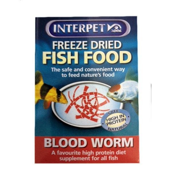 Interpet Freeze Dried Fish Food Blood Worm 4g