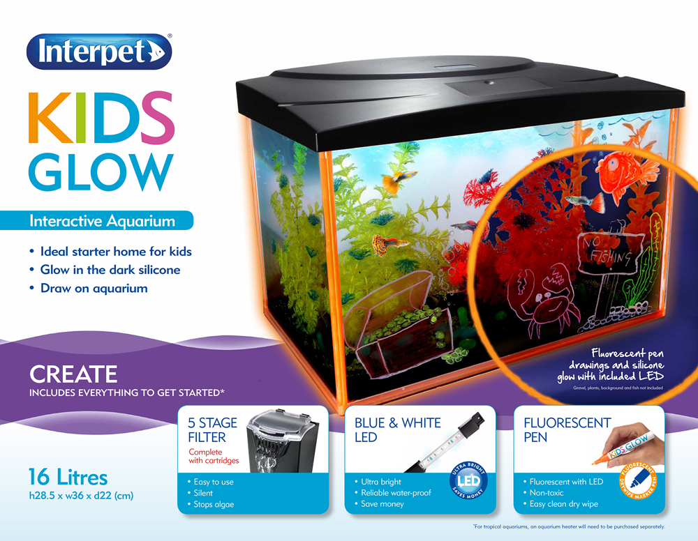 Interpet Kids Glow Aquarium Range