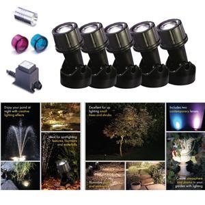 Blagdon Pond And Garden Led Light Set 5 X 1w (1057011)