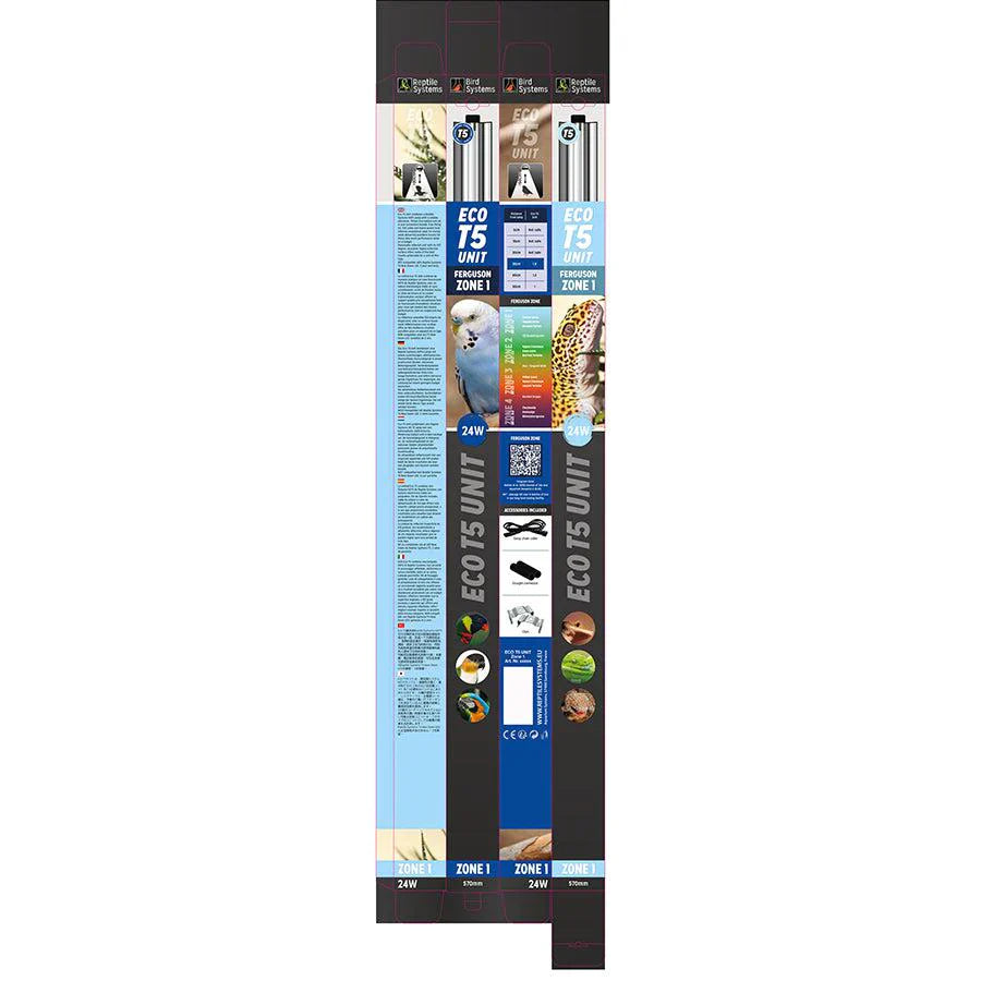 Eco T5 Unit Zone 1, 24w 570mm