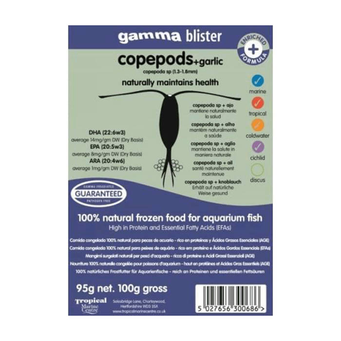 Gamma Copepod + Garlic Blister Pack 100g