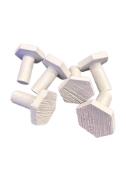 Hexagon Frag Plugs 26mm - White