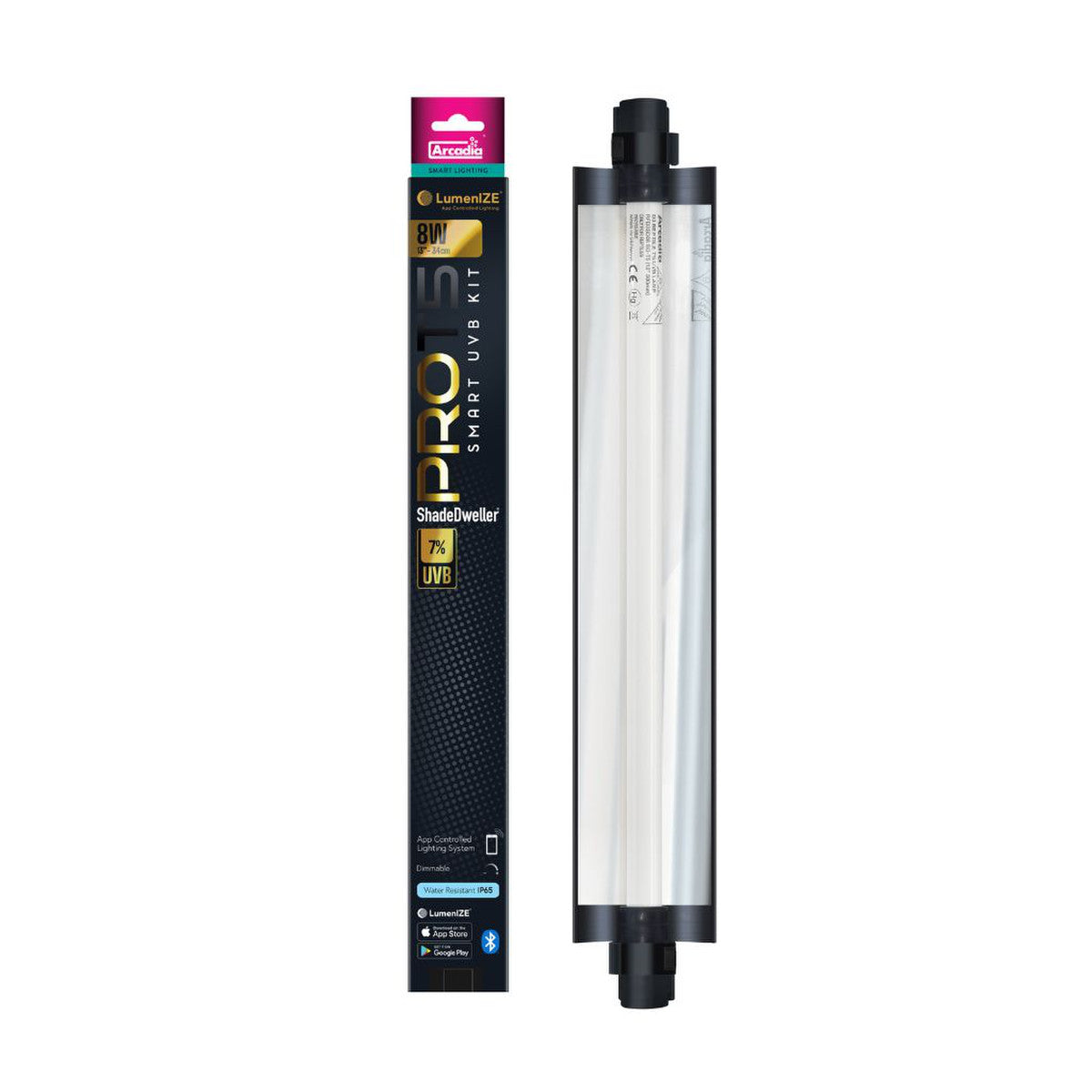 LumenIZE Pro T5 UVB Kit, ShadeDweller 7% UV-B, 8 Watt