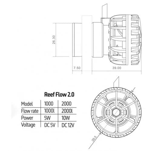 TMC Reef Flow 2.0 2000 DC Nano