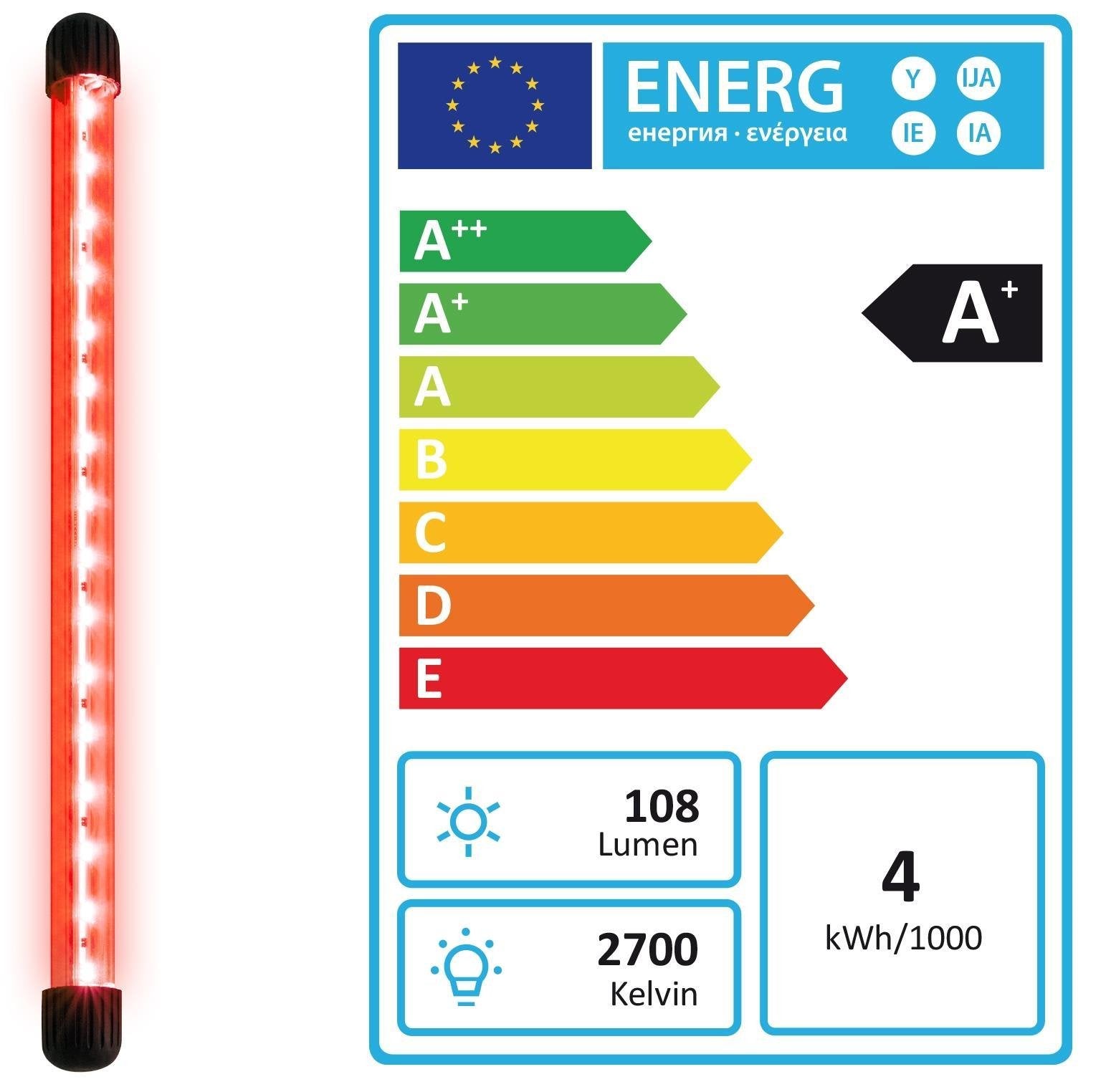 Juwel Lighting NovoLux LED 40 red (49442) (4w, 335mm)