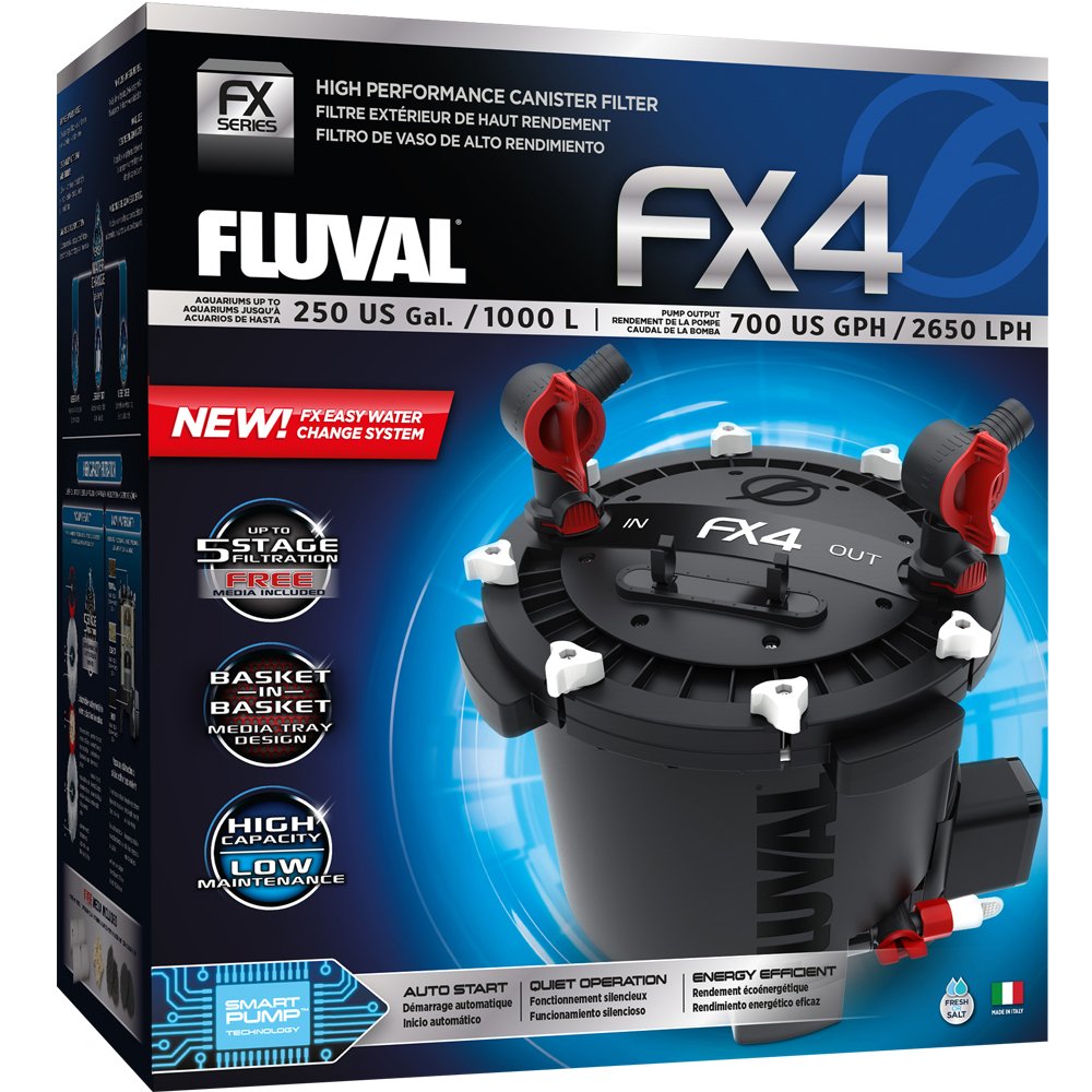 Fluval FX4 External Aquarium Multi-Stage Filter 1000L (A214)