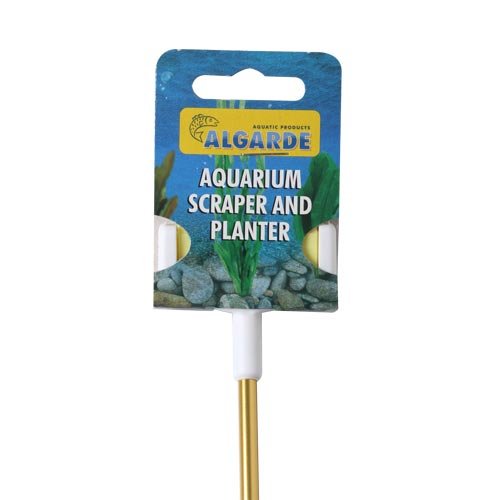 Algarde Glass Aquarium Scraper & Planter For Algae Removal