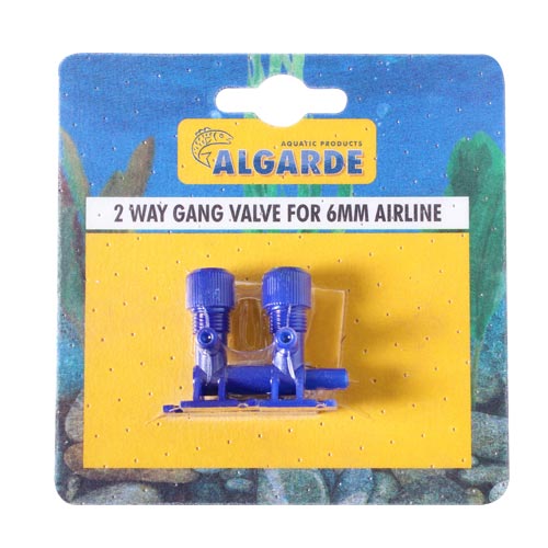 Algarde Two Gang Valves 6mm For Aquarium Air Pumps