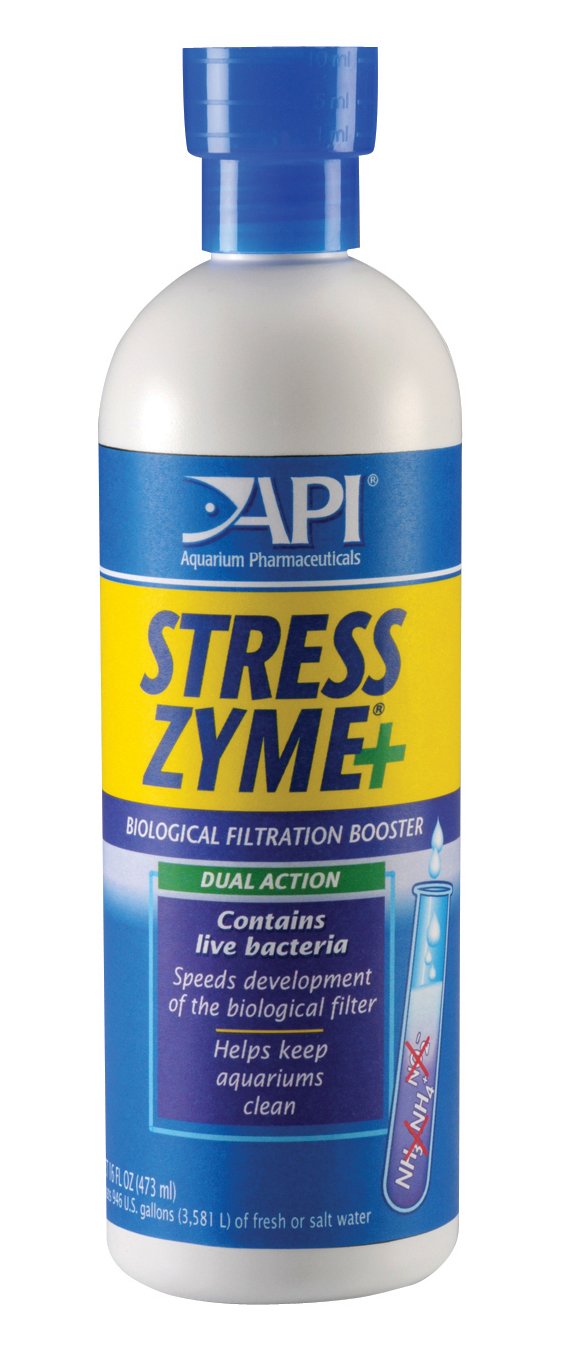 API Stress Zyme 480ml Aquarium Biological Filter Developer