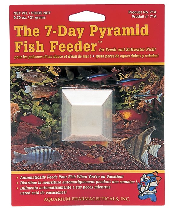 API 7 Day Pyramid Fish Feeder - Tropical, Coldwater & Marine