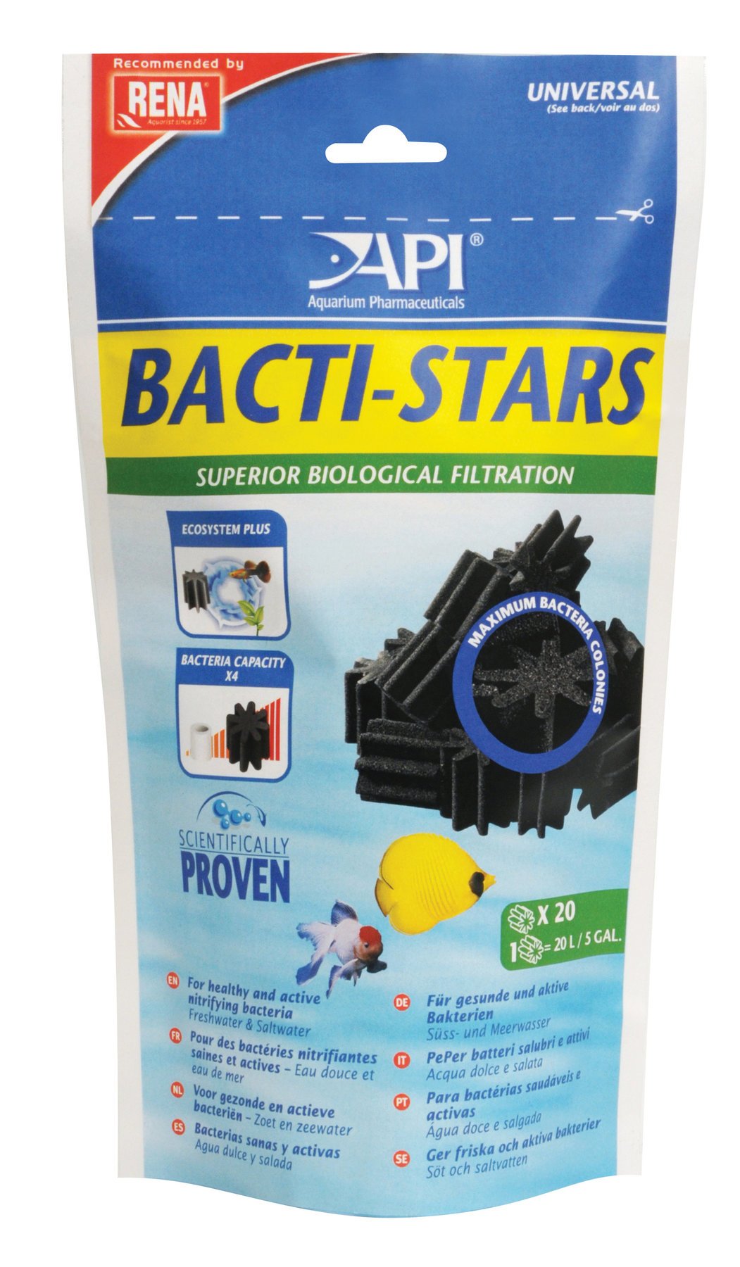 Rena Bio-Chem Bacti Stars Biological Filter Media - 20 Pack