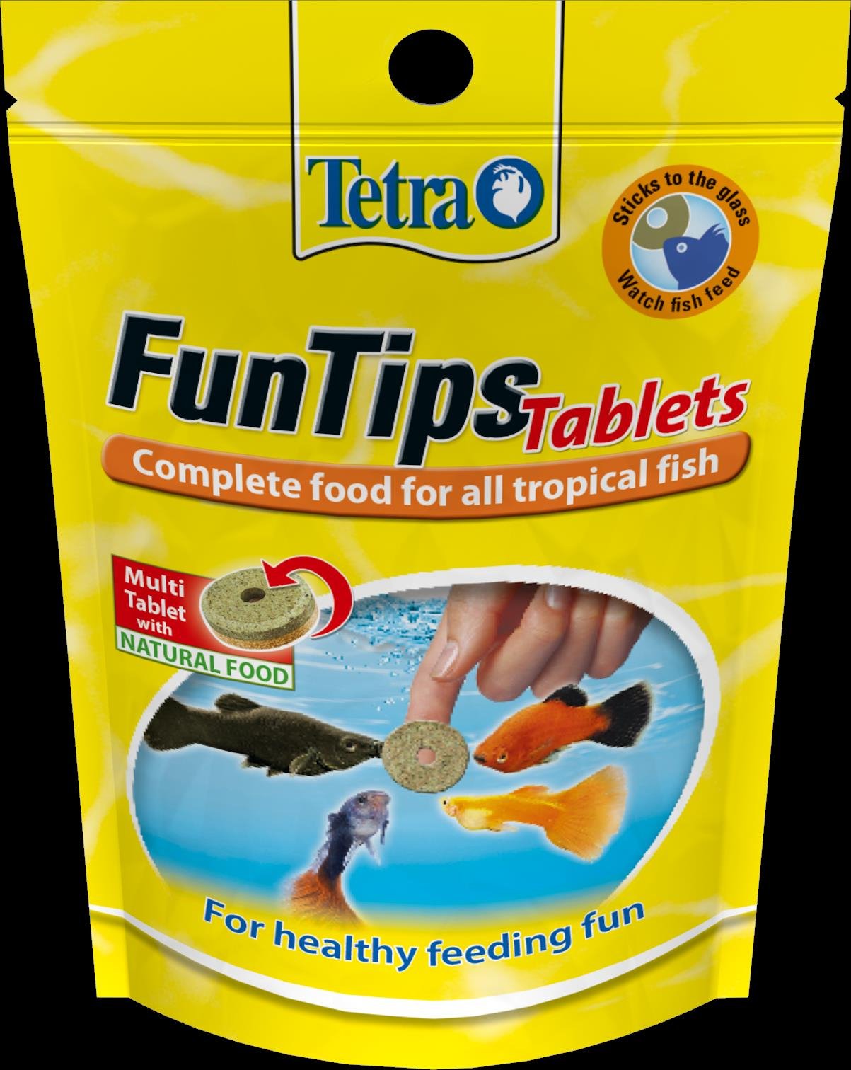 Tetra Fun Tips Tablets 20 Tablets  - Stick on Glass