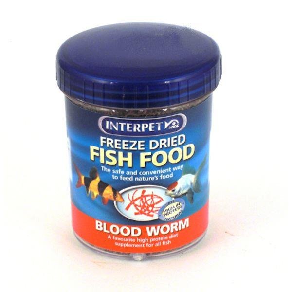 Interpet Freeze Dried Fish Food Blood Worm 20g