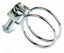 Double Wire Hose Clip 0.5 Inch - 2 Pack For Aquarium Tubes